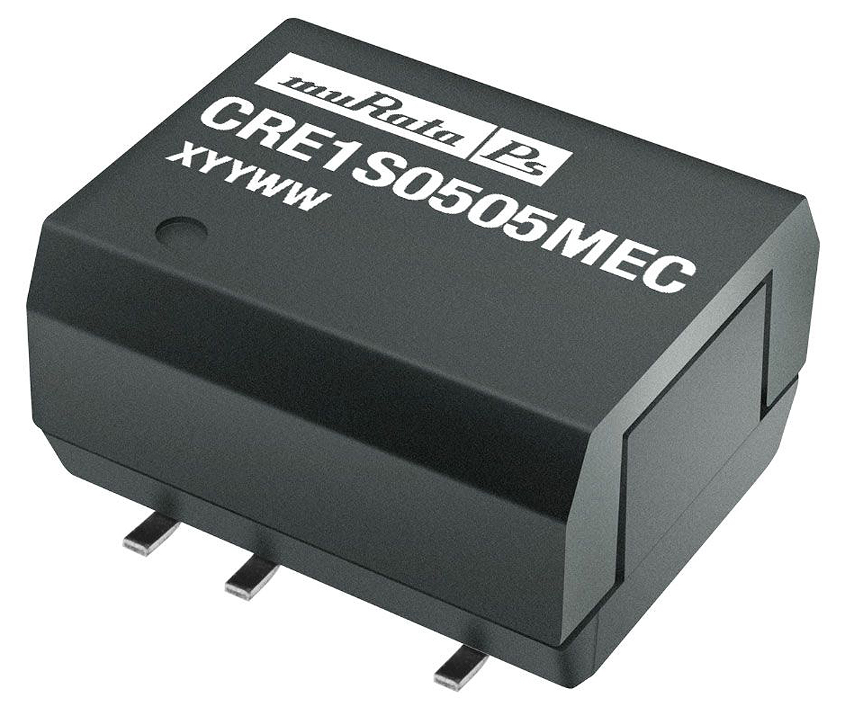 Murata Power Solutions CRE1 DC-DC Converter, 5V dc/ 200mA Output, 4.5 → 5.5 V dc Input, 1W, Surface Mount, +85°C
