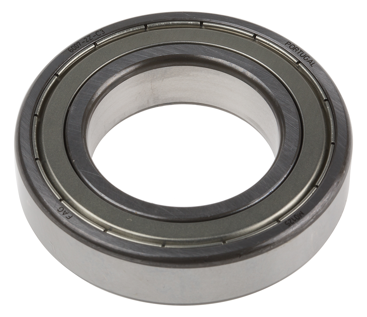 FAG 6007-2Z-C3 1 Row Ball Bearing - 35 mm ID, 62 mm OD