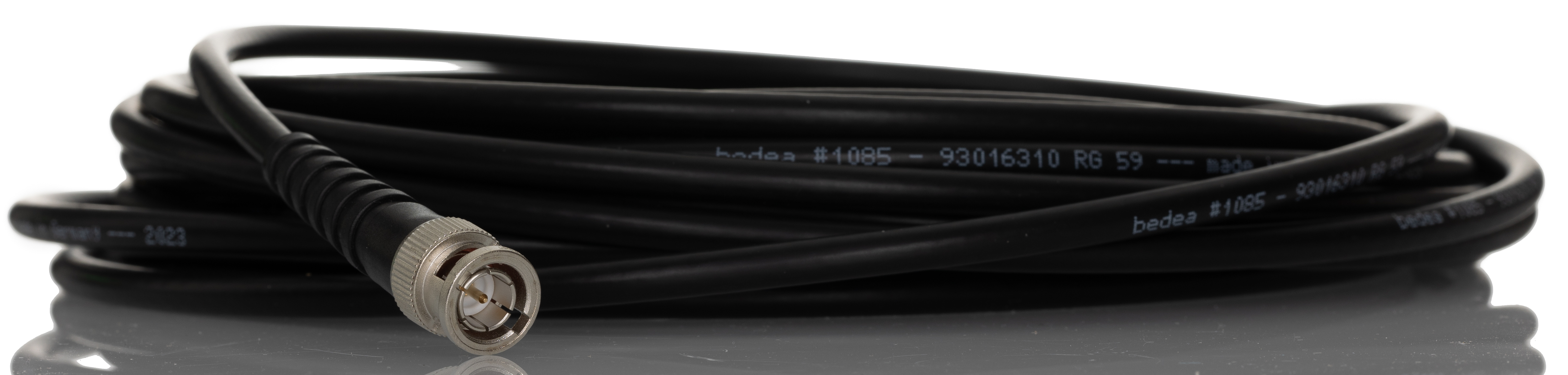 Telegartner Cable Assembly: Both Sides BNC Plug Series, 10 m, RG59B/U Coaxial, Terminated 75 Ω