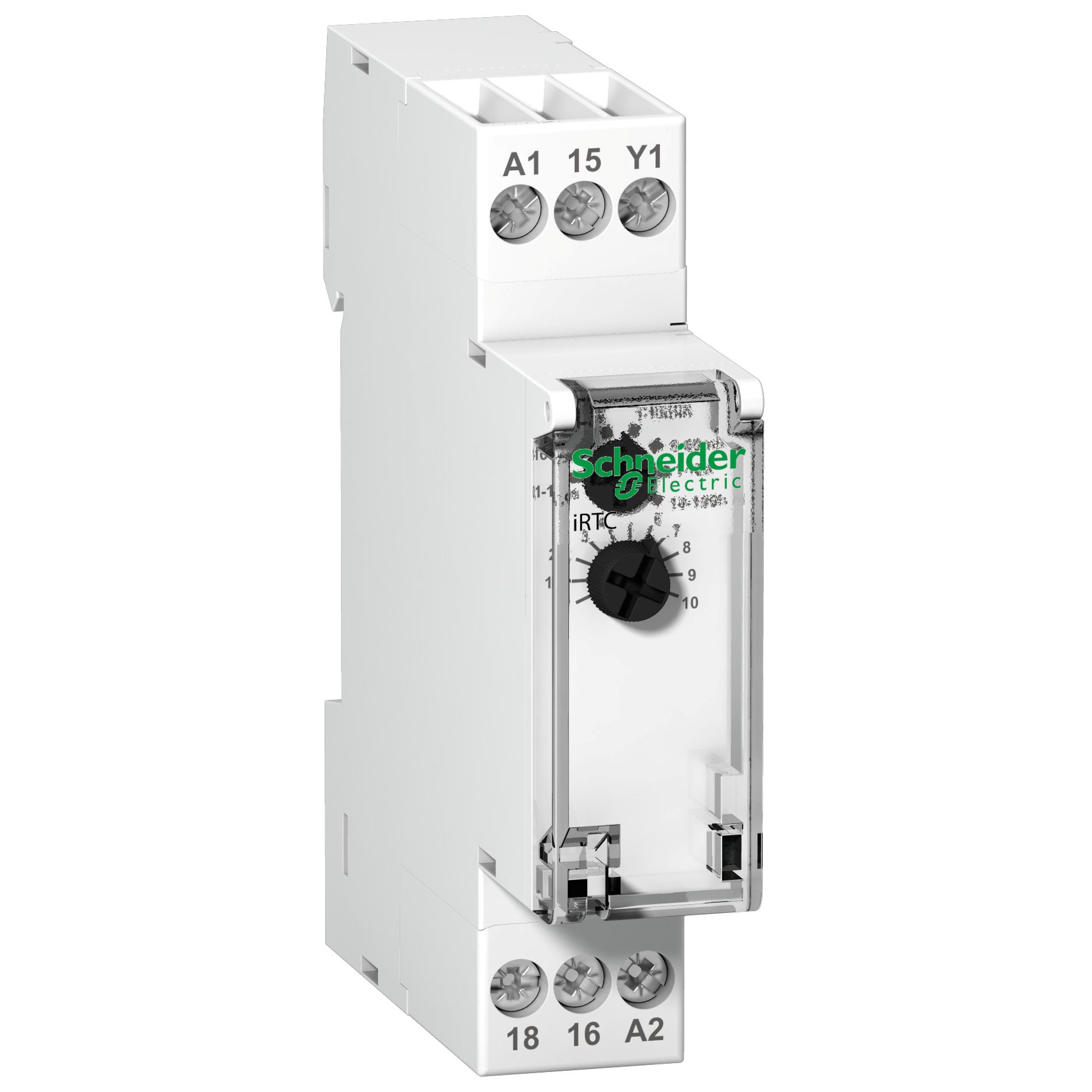 Schneider Electric Acti9 Series DIN Rail Mount Timer Relay, 24 → 240 V ac, 24V dc, 2-Contact, 0.1 →