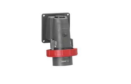 Legrand, Hypra IP67 Red 3P + N + E Angled Socket Plug, Rated At 32A, 415 V No