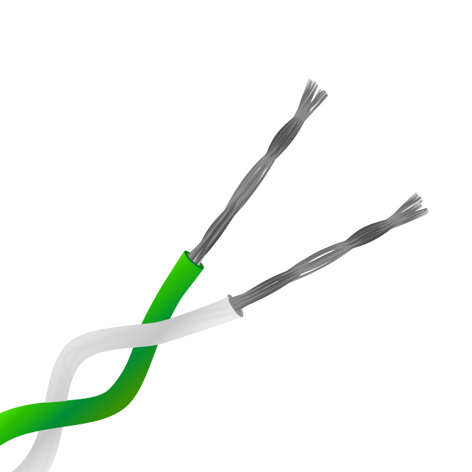 RS PRO Type K Thermocouple Cable/Wire, 25m, Unscreened, PFA Insulation, +260°C Max, 7/0.2mm