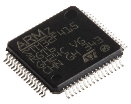 STMicroelectronics STM32F410RBT6, 32 bit ARM Cortex M4, STM32F410RB Microcontroller, 100 MHz, 128kB FLASH, 64-Pin LQFP
