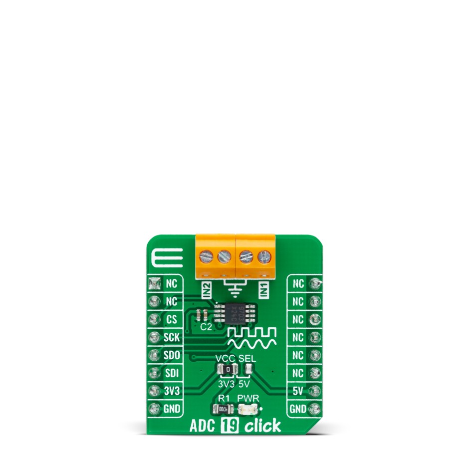 MikroElektronika MIKROE-4997 ADC 19 Click Add On Board Signal Conversion Development Tool