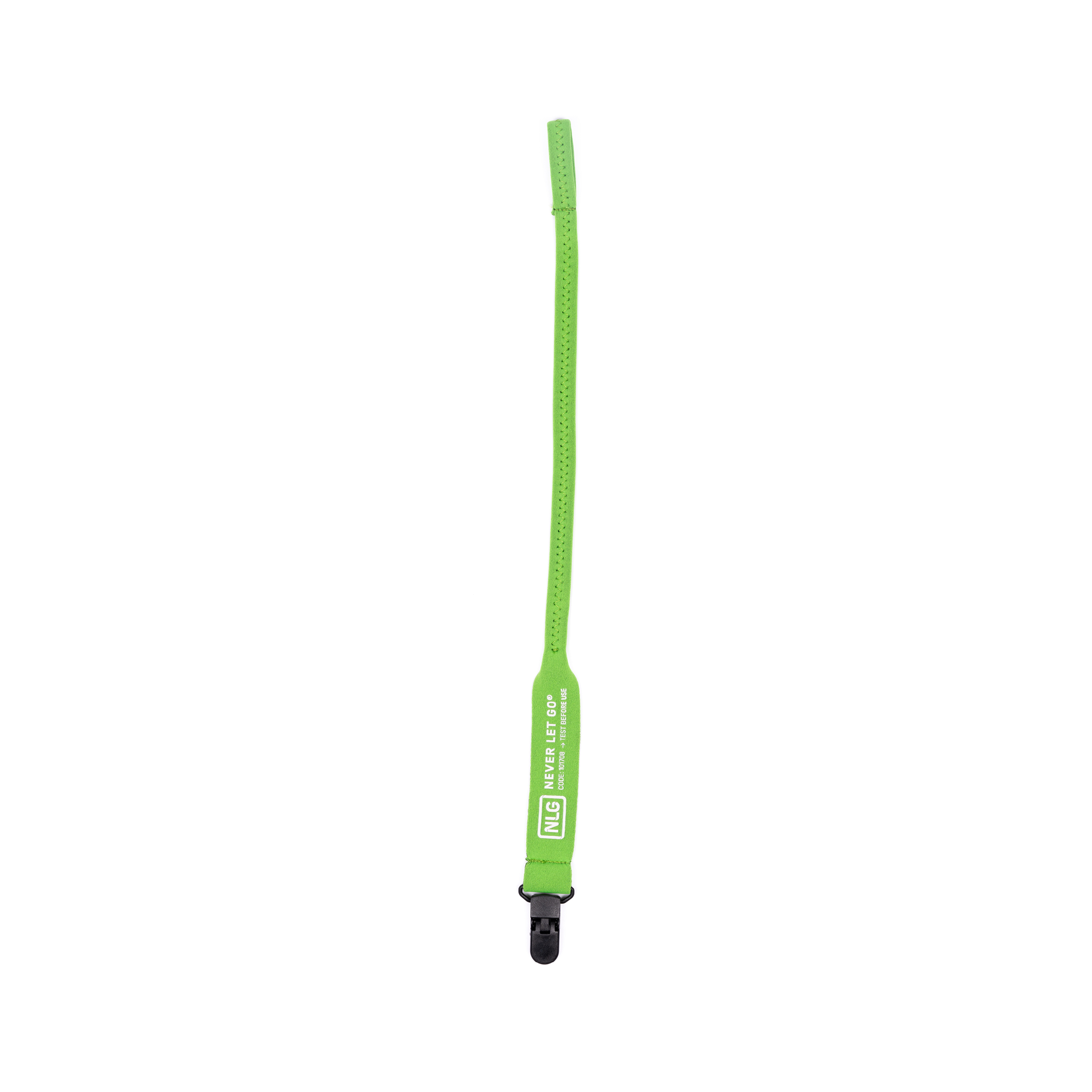 Never Let Go Neoprene Green Hard Hat Chin Strap, NLG Helmet