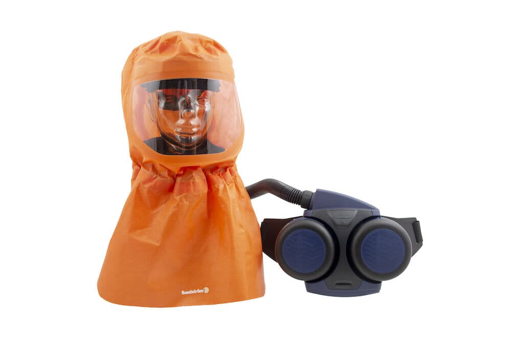 Sundstrom H06 Series Powered Powered Respirator Kit Helmet (without Lens), 2 Filters, EN 12941