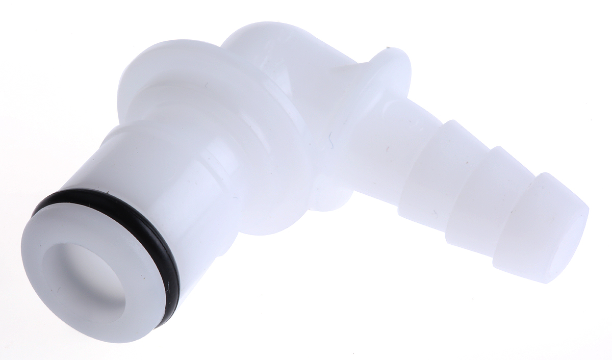 Colder Products Hose Connector, Elbow Hose Tail Coupling 1/4in ID, 8.3 bar