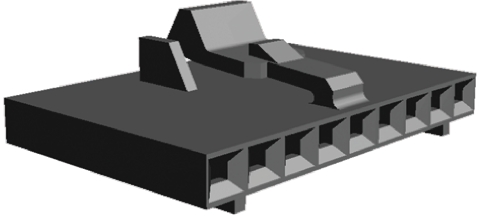 TE Connectivity, AMPMODU MTE Female Connector Housing, 2.54mm Pitch, 9 Way, 1 Row