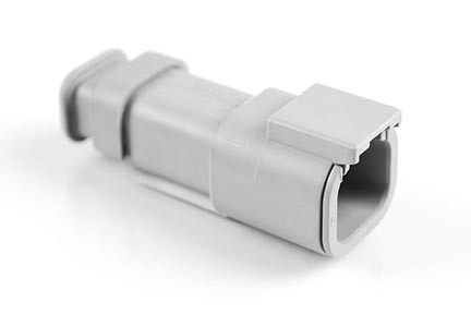 Amphenol Industrial, ATM Automotive Connector Socket Grey Cable Mount 4 Way, Crimp Termination ATM04-4P-SR01GY