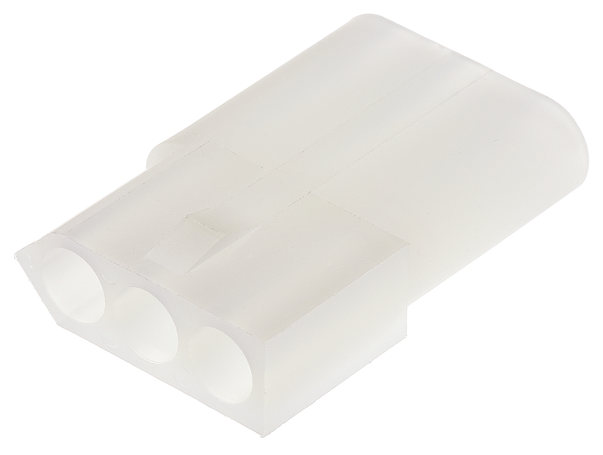 Molex, STANDARD .093" Female Connector Housing, 5.03mm Pitch, 3 Way, 1 Row