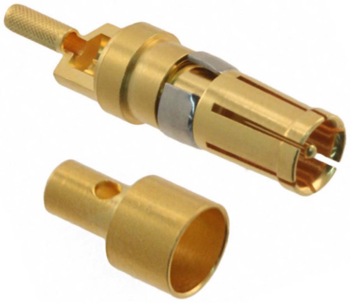 HARTING, D-Sub Mixed Series, Female Crimp, Solder D-Sub Connector Coaxial Contact, Gold Coaxial