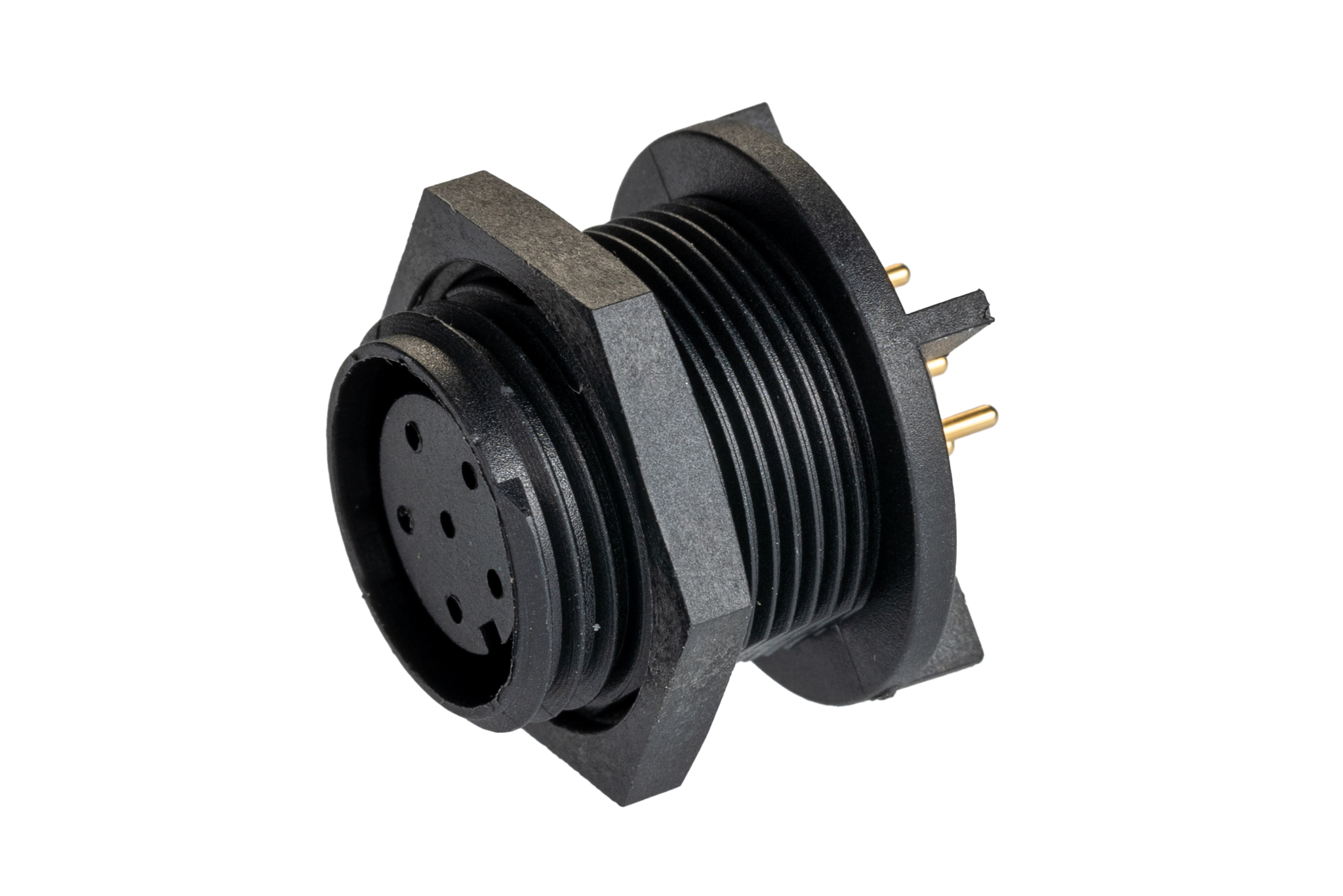 Bulgin Circular Connector, 6 Contacts, PCB, Miniature Connector, Socket, Female, IP68, Buccaneer 400 Series