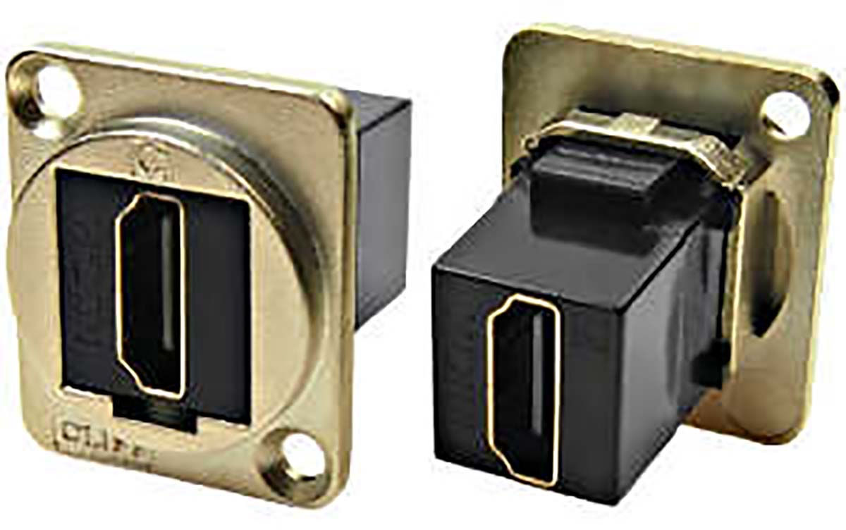 RS PRO Type A 2 Way Female Feedthrough HDMI Connector