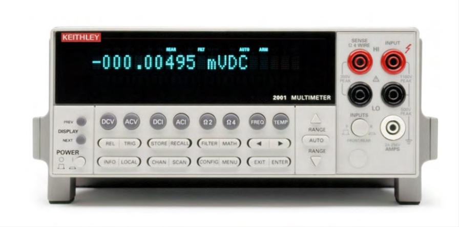 Keithley 2001 Bench Digital Multimeter, True RMS, 2.1A ac Max, 2.1A dc Max, 775V ac Max