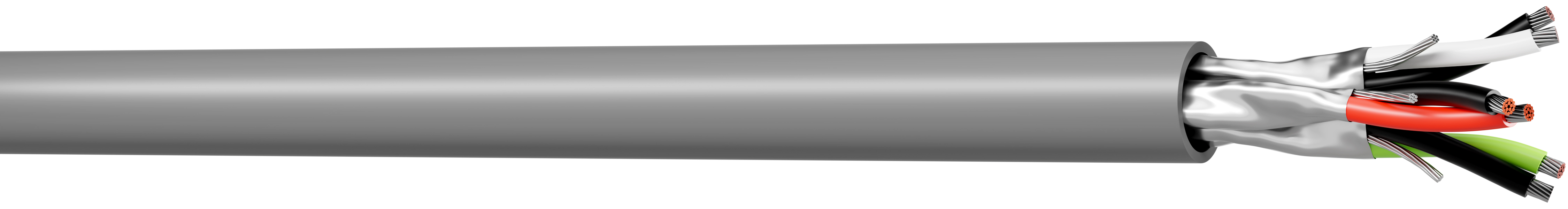 RS PRO Data Cable, 3 Pairs, 6 Cores, 0.34 mm², Screened, 22 AWG, 100m, Screened Shield