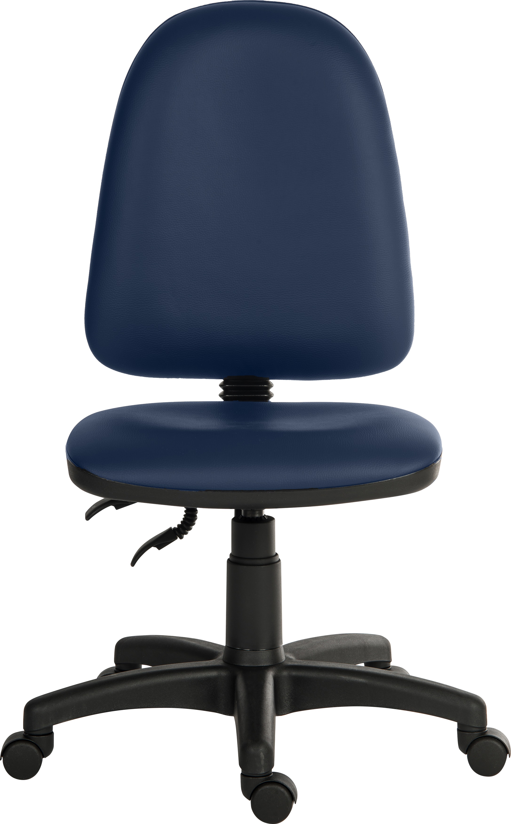 RS PRO Blue Polyurethane Operator Chair, 120kg Weight Capacity