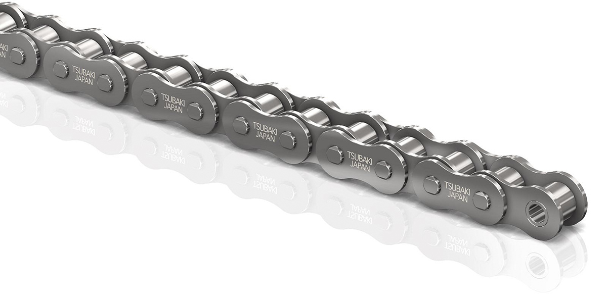 Tsubaki 12B-1 Simplex Roller Chain, 5m, SS, ISO 606 (DIN 8187)
