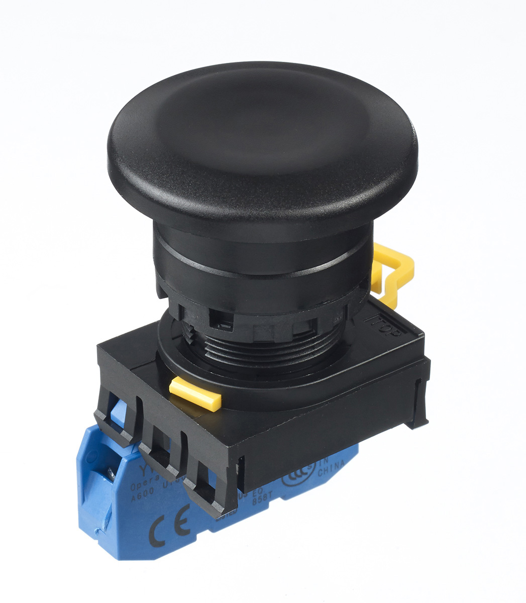 Idec YW Series Illuminated Push Button Complete Unit, Panel Mount, 22mm Cutout, SPST, IP65