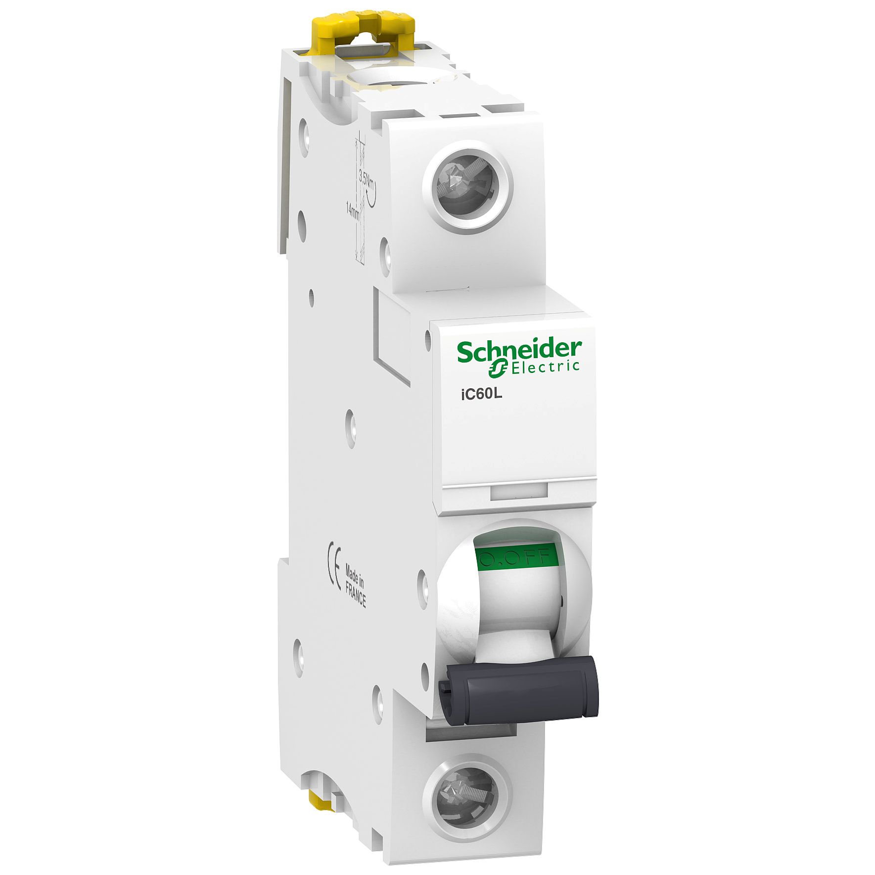 Schneider Electric Acti 9 IC60L MCB, 1P, 6A Curve K, 230V AC, 72V DC, 20 kA, 15 kA Breaking Capacity