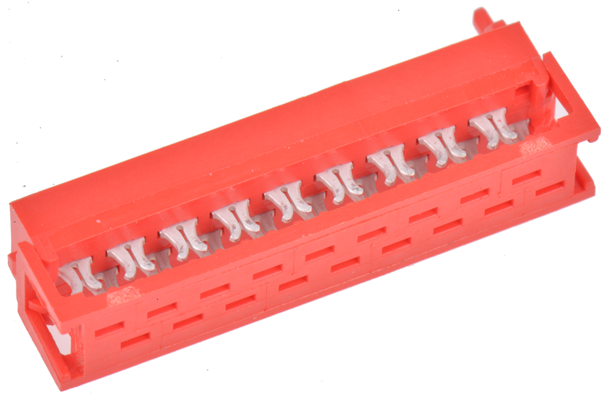 TE Connectivity 18-Way IDC Connector Plug, 2-Row