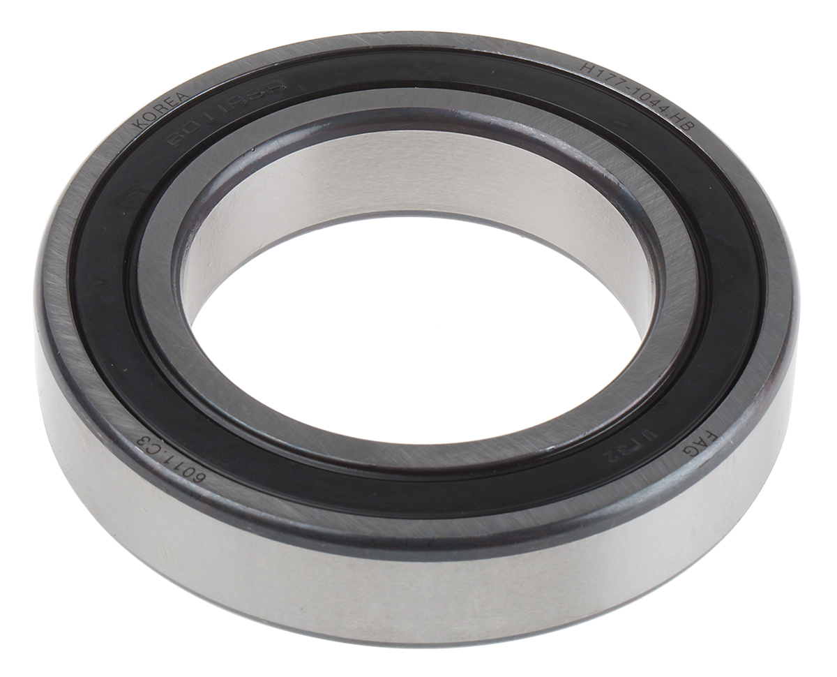FAG 6011-2RSR-C3 1 Row Ball Bearing - 55 mm ID, 90 mm OD