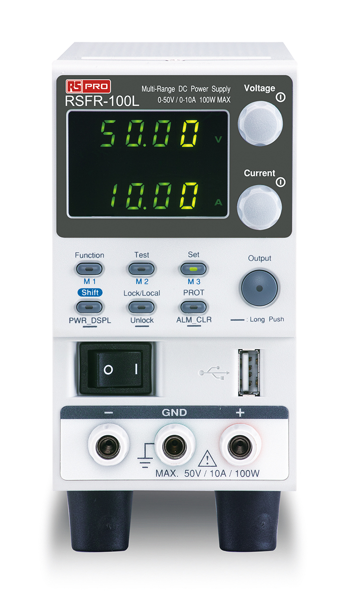 RS PRO Digital Bench Power Supply, 0 → 50V, 10A, 1-Output, 100W