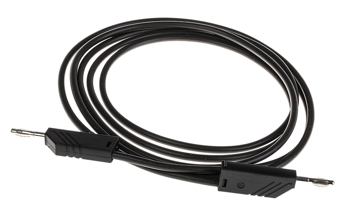 Hirschmann Test & Measurement, 16A, 60V dc, Black, 2m Lead Length