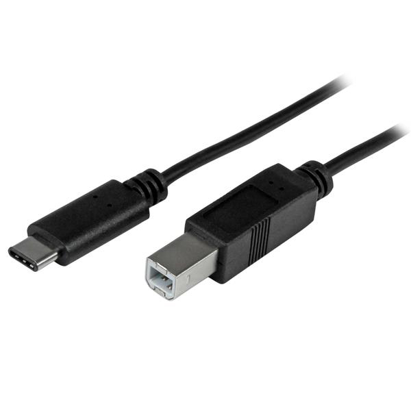 StarTech.com USB 2.0, Male USB C to Male USB B, 480Mbps, 1m