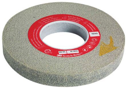 3M Silicon Carbide Deburring & Finishing Wheel, 76.2mm Diameter, Medium