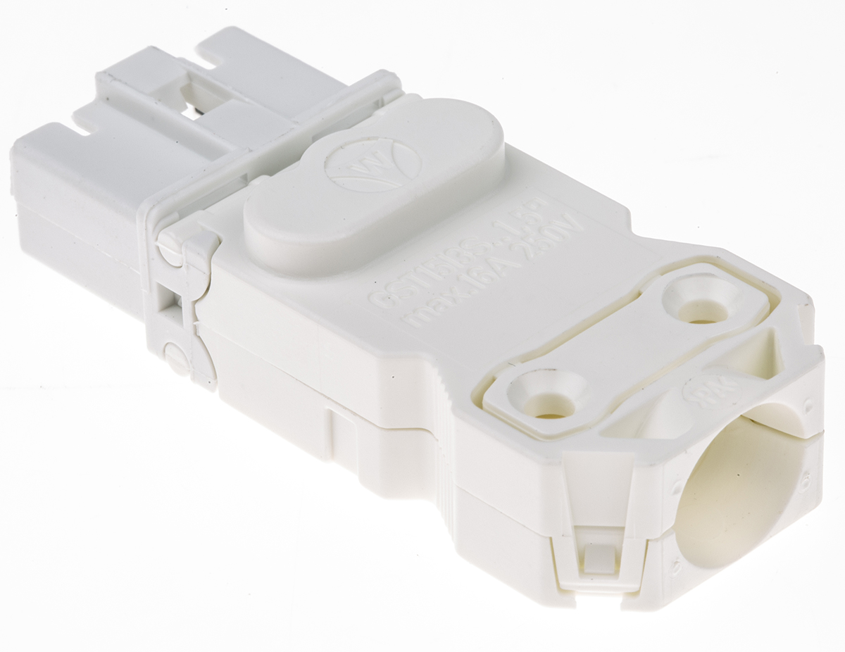 Wieland GST15i3 Series Mini Connector, 3-Pole, Male, Cable Mount, 16A, IP20