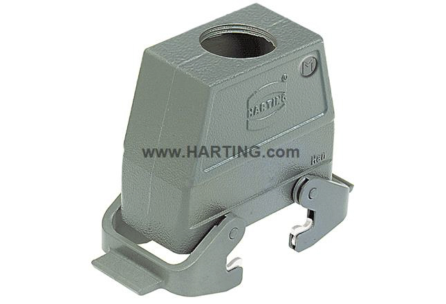 HARTING Han B Heavy Duty Power Connector Hood, M32 Thread, Top Entry