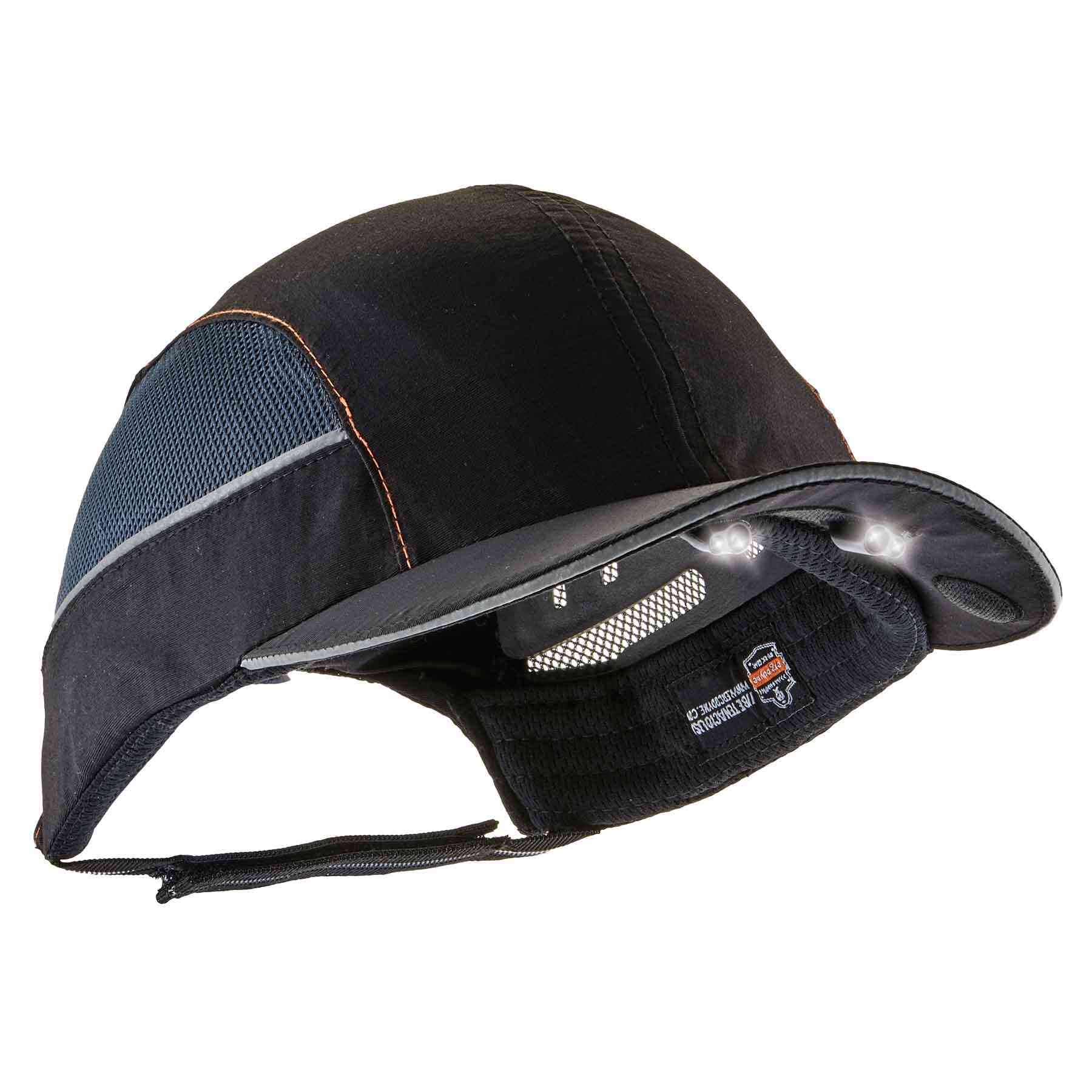 Ergodyne Black Standard Peak Bump Cap, Foam Protective Material