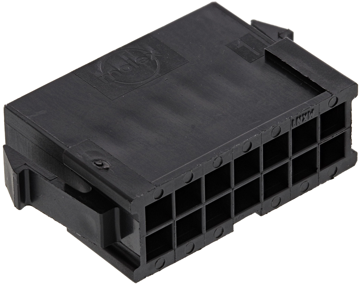 Molex, Micro-Fit 3.0 Male Connector Housing, 3mm Pitch, 14 Way, 2 Row