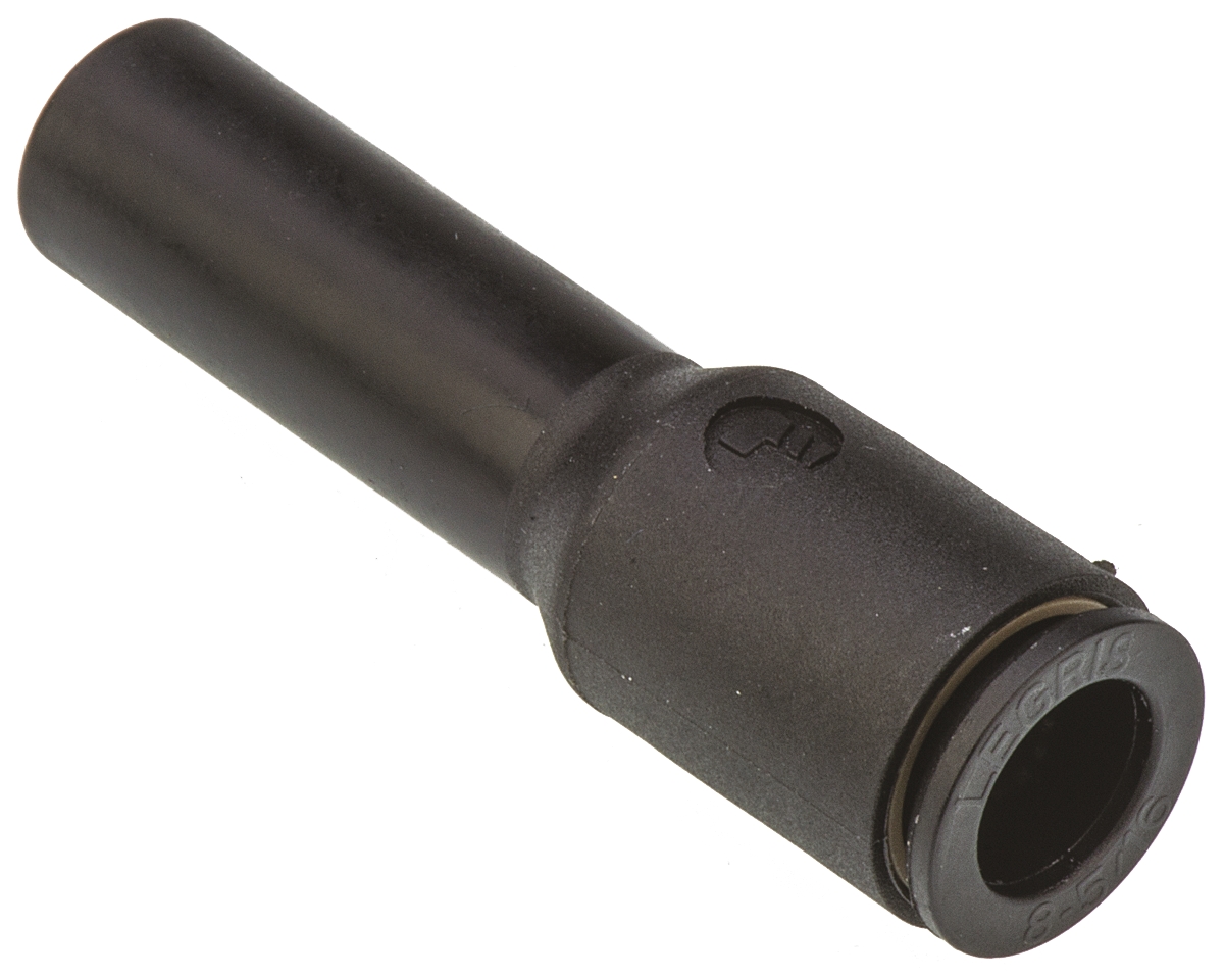 Legris LF3000 Series Straight Tube-to-Tube Adaptor, Push In 8 mm to Push In 10 mm, Tube-to-Tube Connection Style