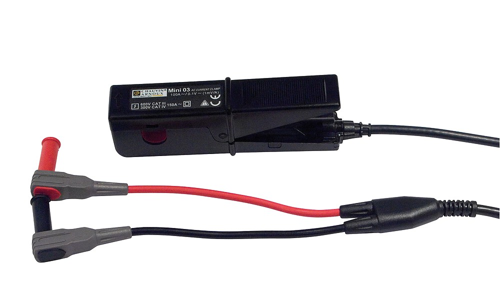 Chauvin Arnoux MINI 03 Current Clamp, No DC Max, AC Adapter, 100A ac AC Max