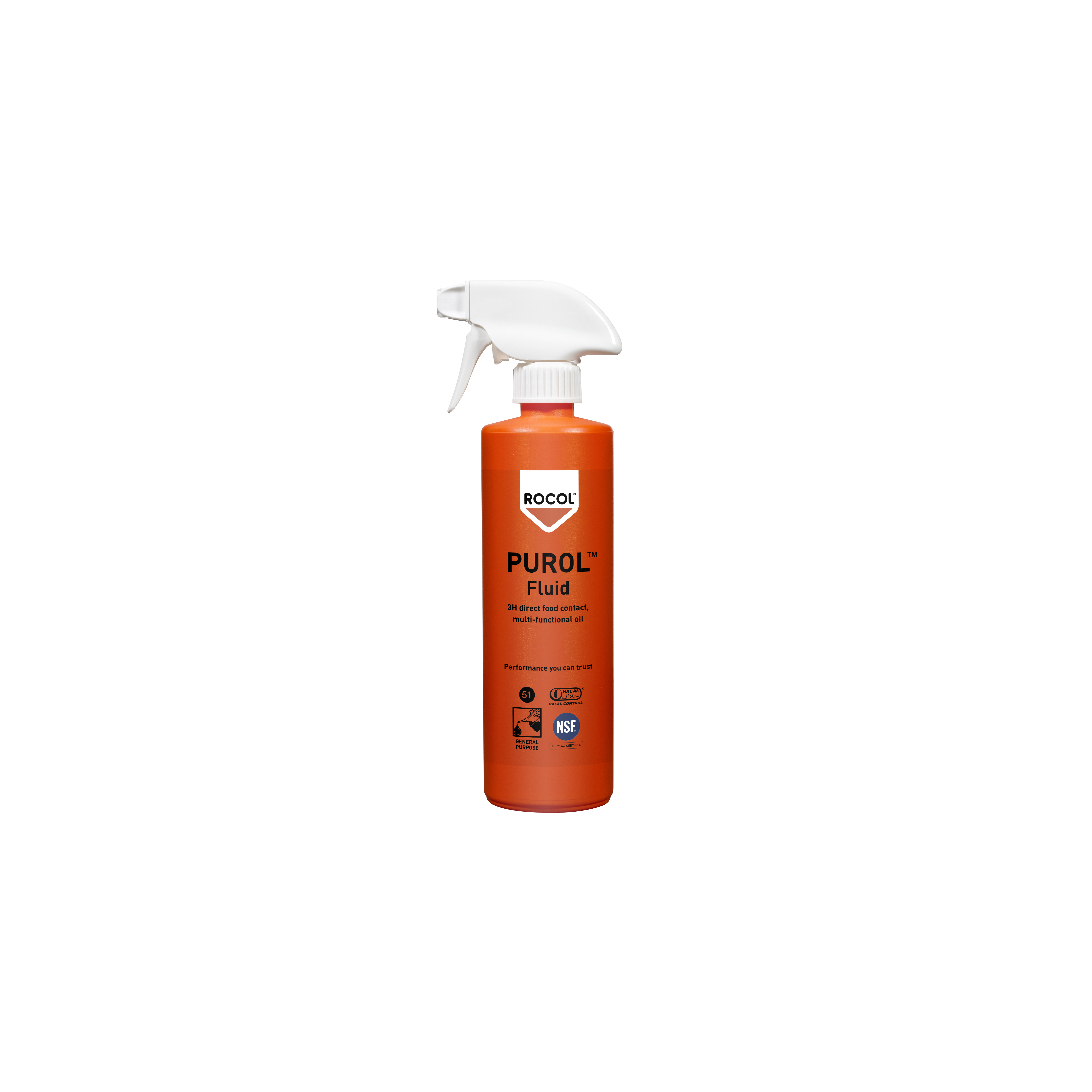 Rocol 500 ml Purol Fluid Oil and for Clean Environments, Food Industry, Pharmaceutical Use
