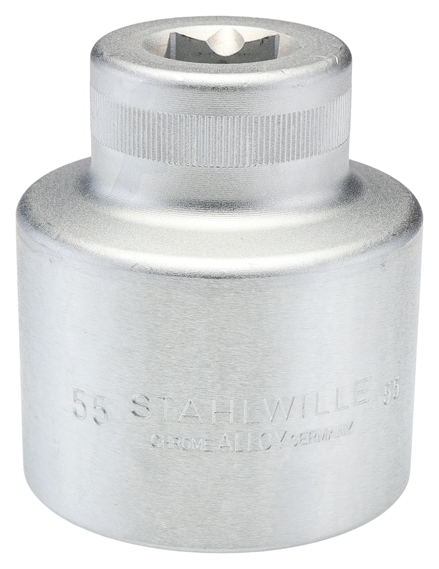 STAHLWILLE 3/4 in Drive 55mm Standard Socket, 6 point, 80 mm Overall Length