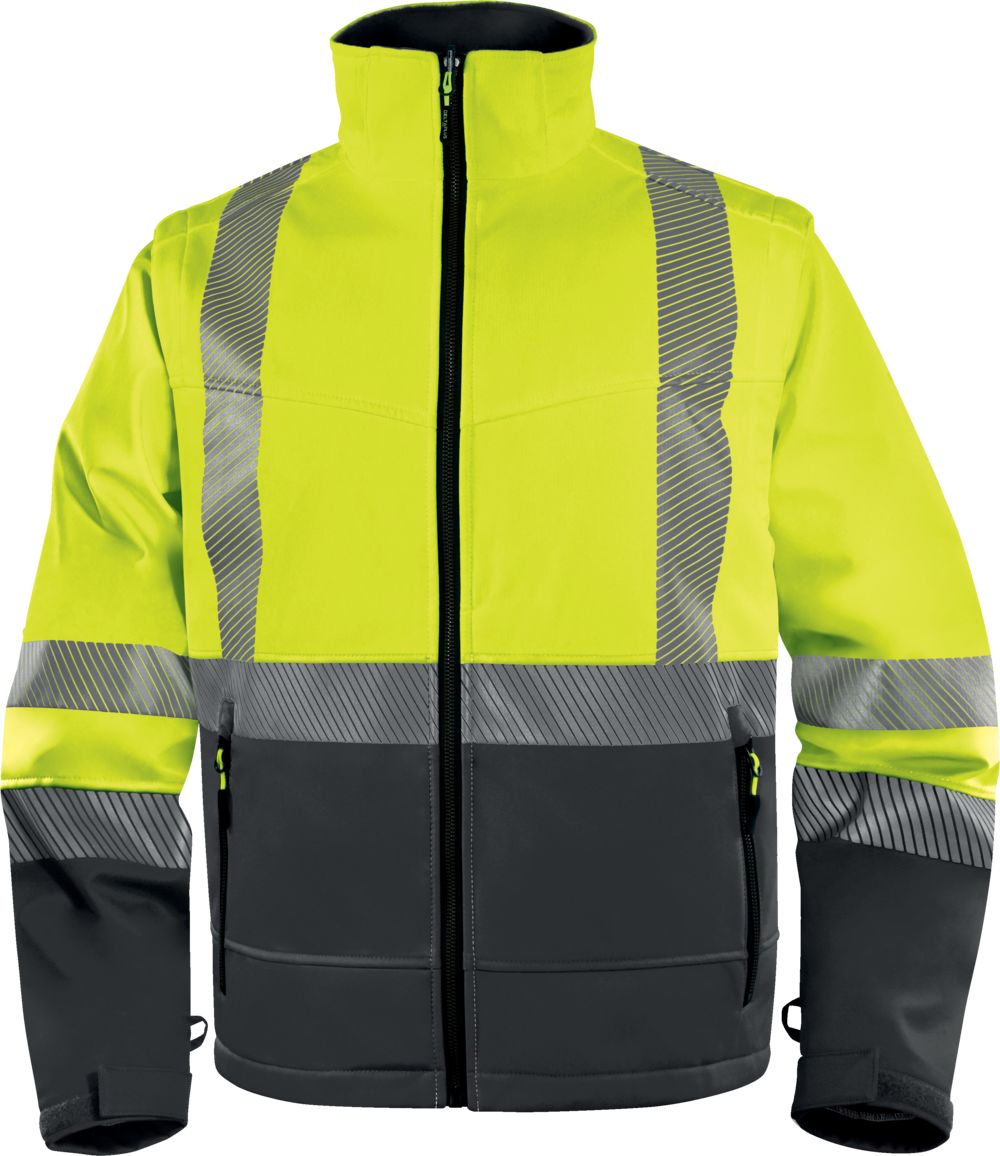 Delta Plus FAST Grey, Yellow, Breathable, Waterproof Parka Jacket, XXXXXL