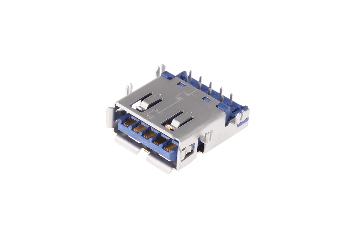Wurth Elektronik Right Angle, Through Hole, Socket Type A 3.0 USB Connector