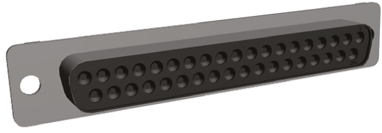 TE Connectivity Amplimite HDP-20 37 Way Cable Mount D-sub Connector Socket