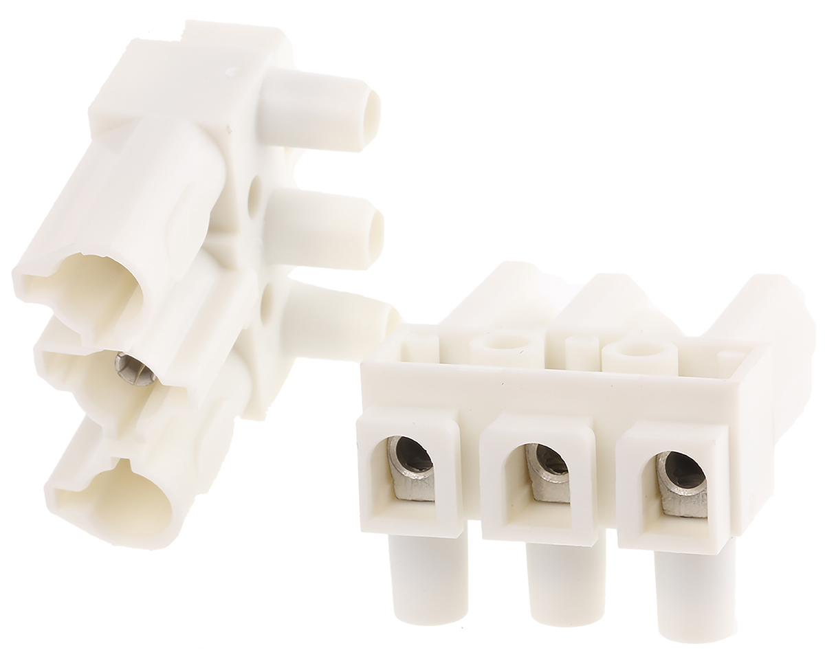 Wieland ST18 Series Connector, 3-Pole, Female, Cable Mount, 16A, IP20