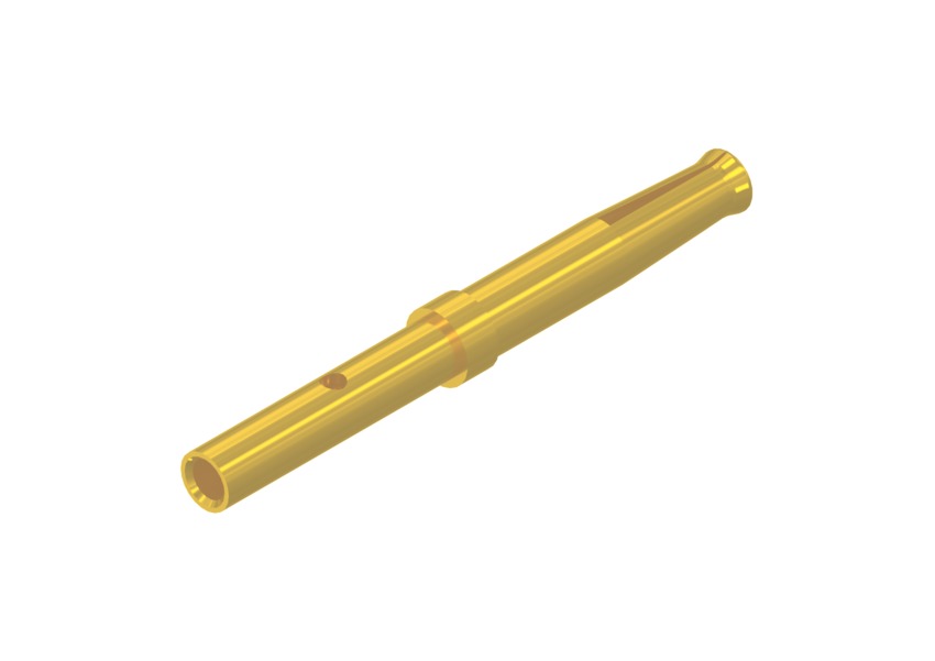 CONEC size 1.34mm Female Crimp D-sub Connector Contact, Gold Flash over Nickel Socket, 28 → 22 AWG
