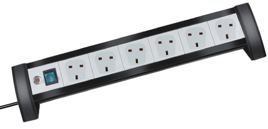 brennenstuhl 3m 6 Socket Type G - British Extension Lead, 230 V, IP20