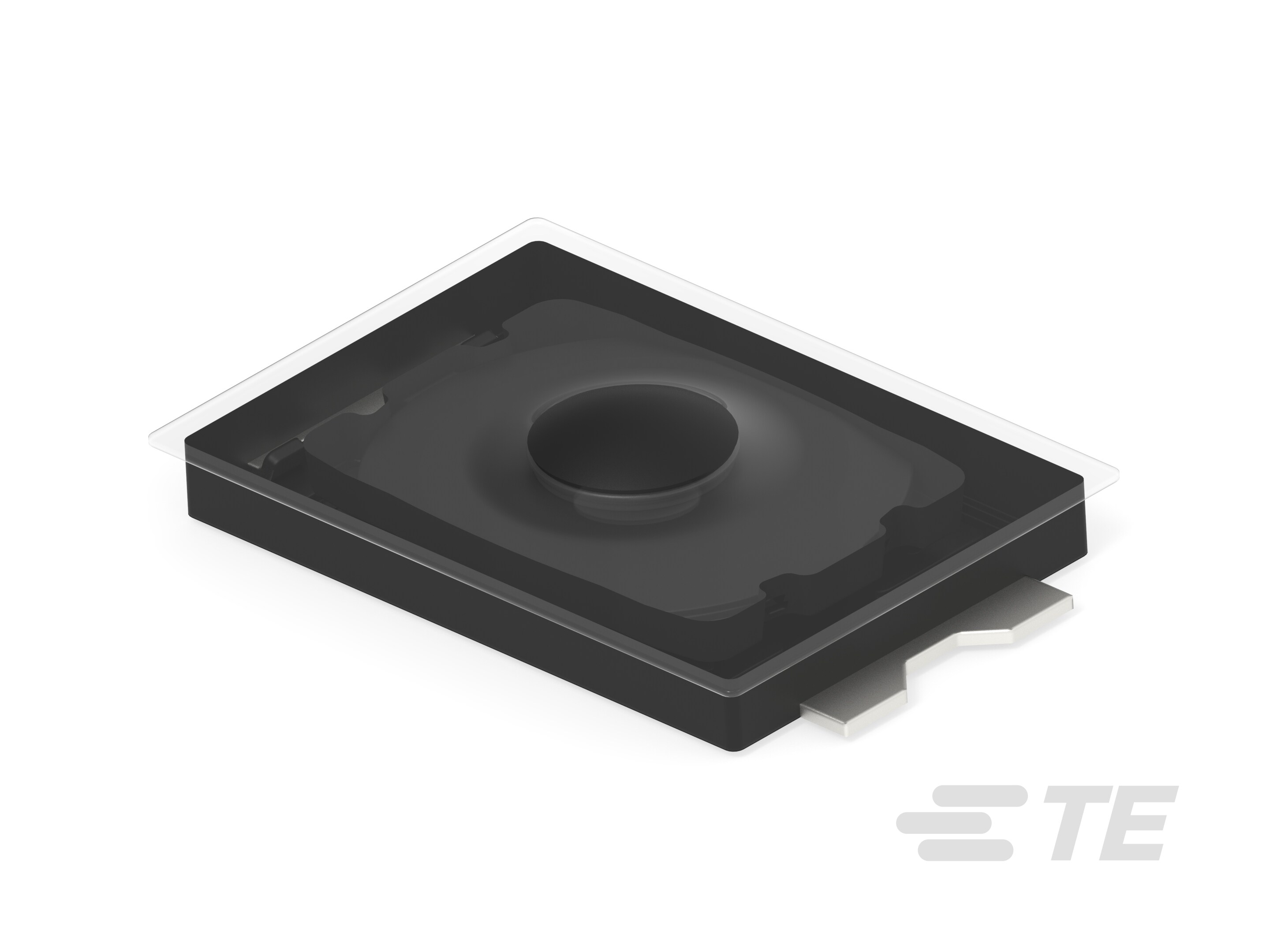 TE Connectivity Black Cap Tactile Switch, SPST 20mA 0.85mm Surface Mount