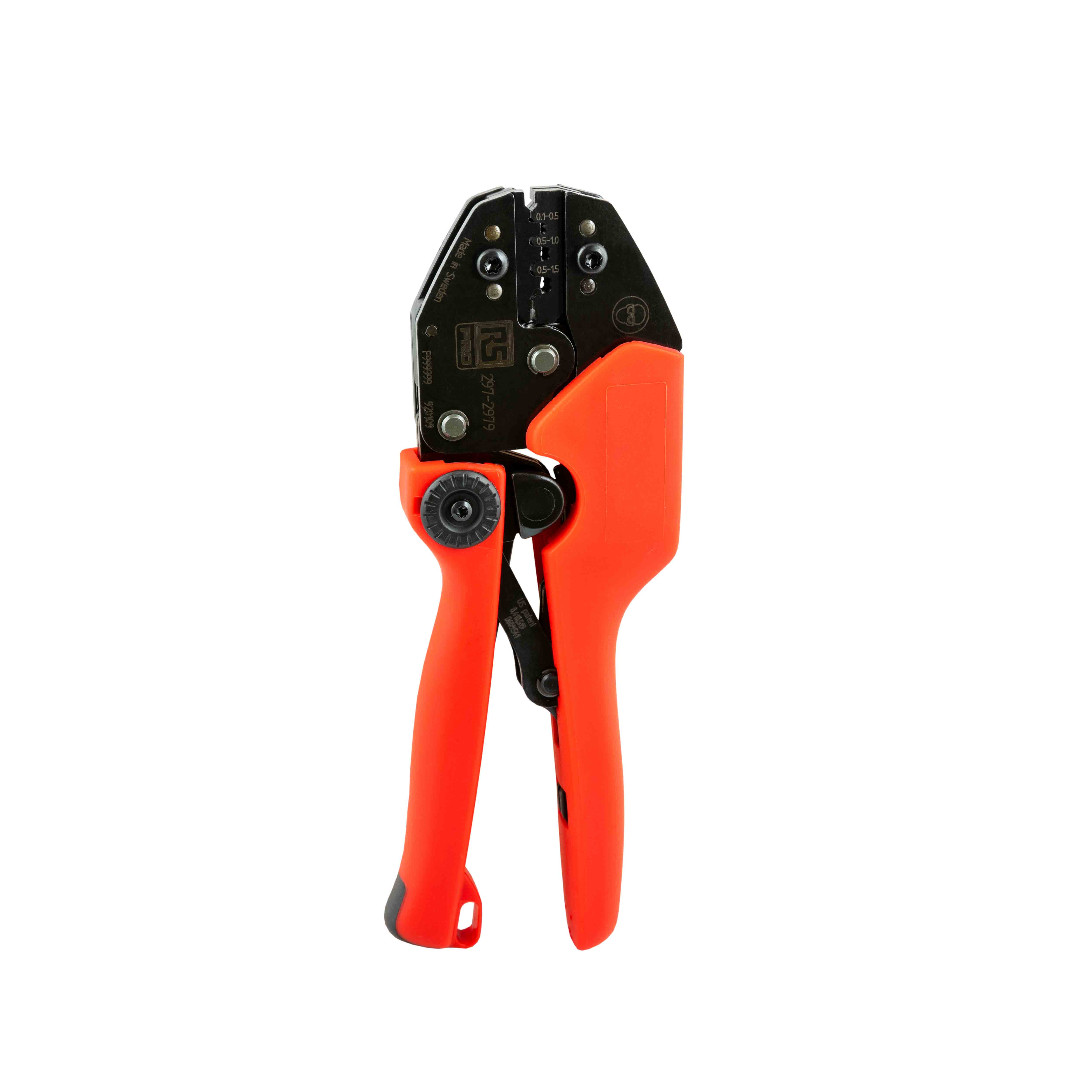 RS PRO Hand Ratcheting Crimp Tool for Crimp Contacts, 0.1 → 1.5mm² Wire