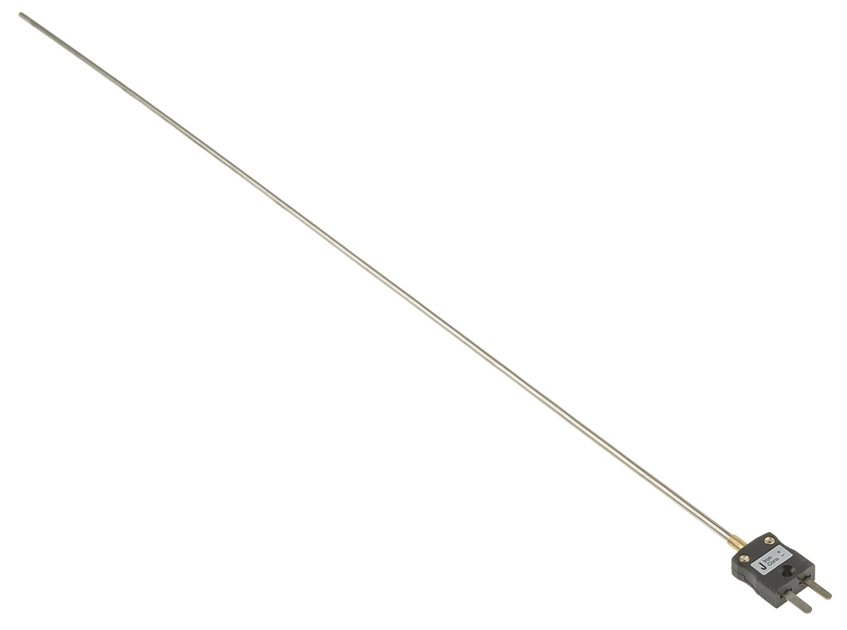 RS PRO Type J Mineral Insulated Thermocouple 500mm Length, 3mm Diameter → +760°C