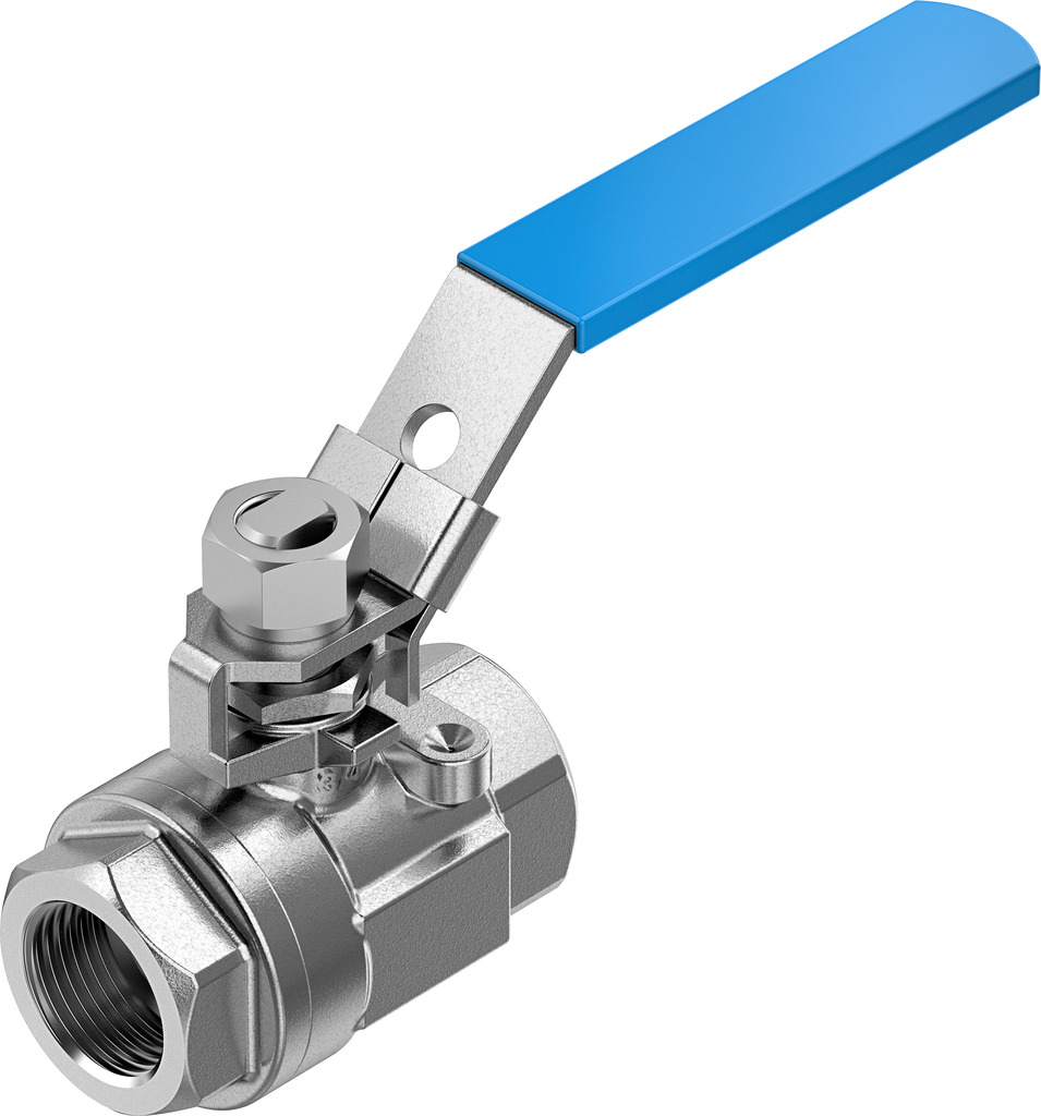 Festo Rod Lever 2/2 Pneumatic Manual Control Valve VZBE Series, NPT 3/4, 3/4in, 4745218