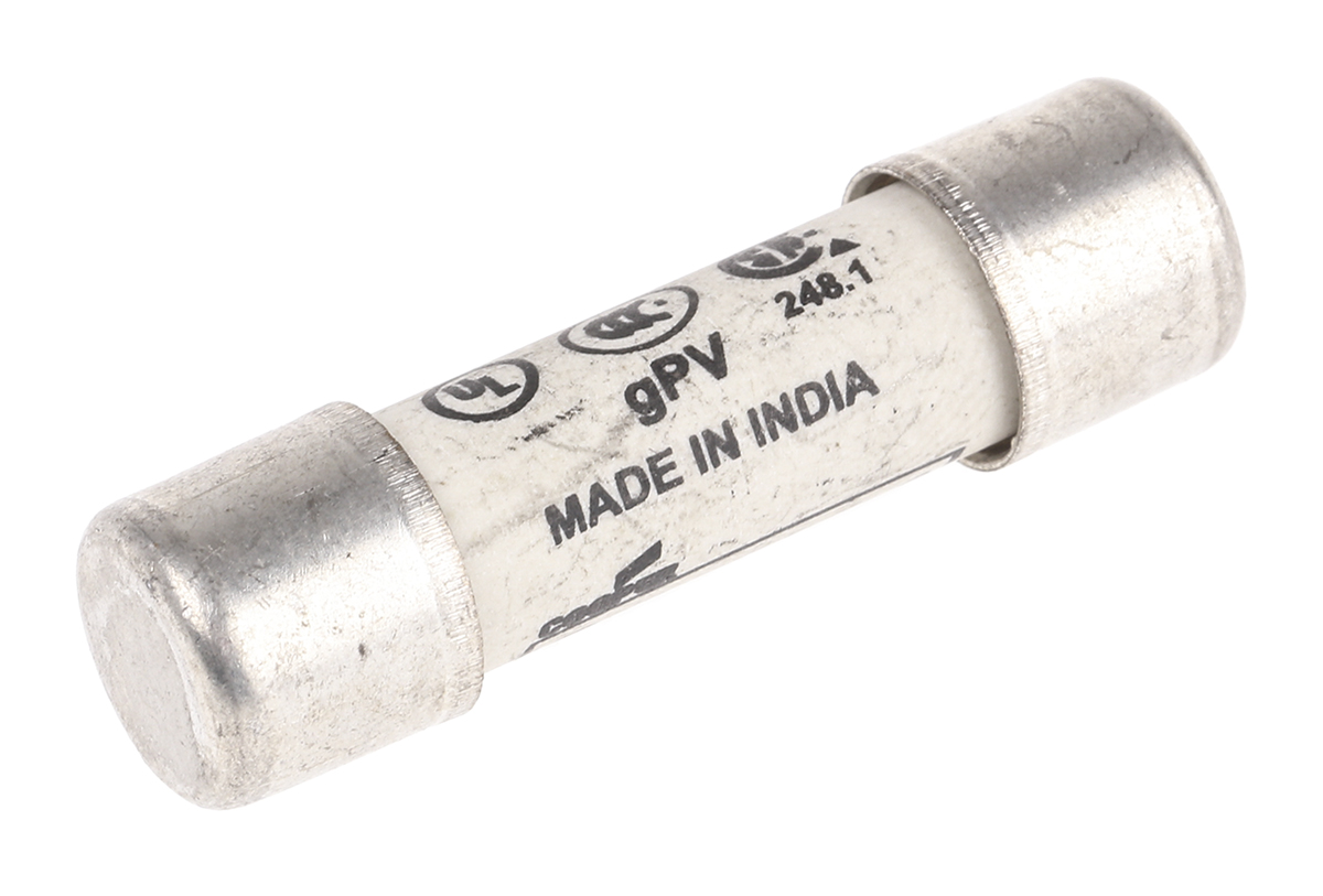 Eaton 12A Ceramic Cartridge Fuse, 10 x 38mm