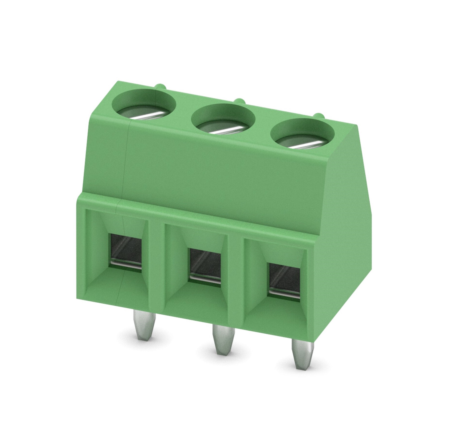 Phoenix Contact MKDS 1/ 3-3.81 Series PCB Terminal Block, 3-Contact, 3.81mm Pitch, Through Hole Mount, 1-Row, Solder