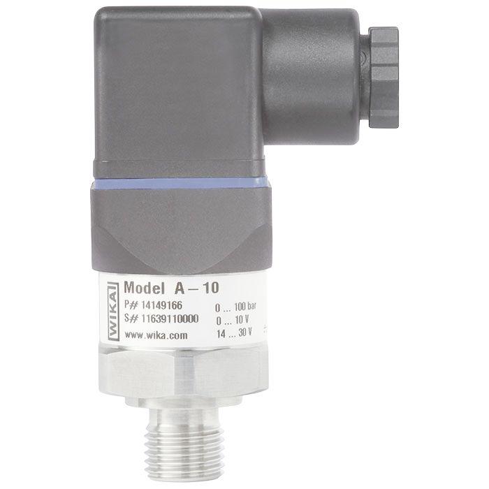 WIKA A-10 Series Pressure Sensor, 0bar Min, 250bar Max, 4 → 20 mA Output, Gauge Reading